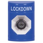 STI SS2403LD-EN Stopper Station – Blue – Key to Activate – Lockdown Label
